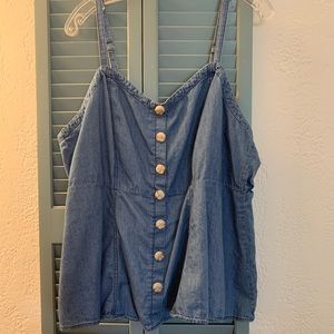 Torrid Chambray top- denim